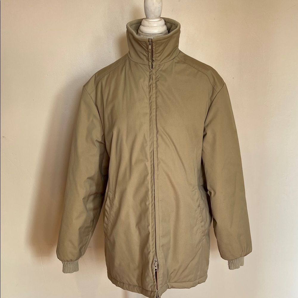 Vintage Woolrich Neutral Tan Insulated Men's Coat / Jacket - Size Large